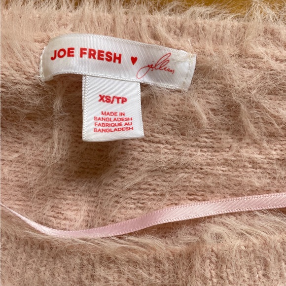 Jillian Harris X Joe Fresh Light Pink Eyelash Tori Sweater - Picture 5 of 6